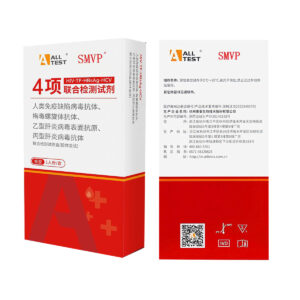 Bộ xét nghiệm 4 trong 1: HIV + Giang mai (TP) + Viêm gan B (HBsAg) + Viêm gan C (HCV)